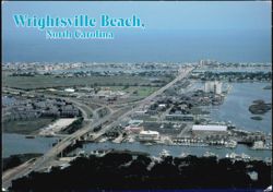 Aerial View of Marina and Intercoastal Waterway Postcard