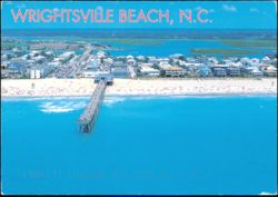 Wrightsville Beach Pier and Aerial View Postcard