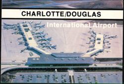Charlotte/Douglas International Airport Aerial View Postcard