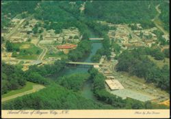 Aerial View of Bryson City Postcard