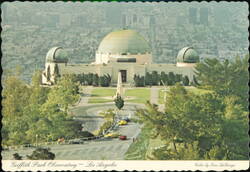 Griffith Park Observatory and Los Angeles Basin View Postcard