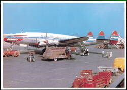 Braniff International Airways L-049 Constellation N25218 Postcard