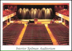 Interior Spilman Auditorium Ridgecrest Baptist Center Postcard