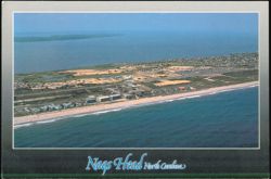 Aerial Panoramic View Looking Back Across The Sound Postcard