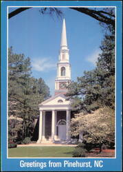 The Village Chapel Steeple and Grounds Postcard