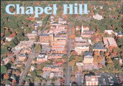 Franklin Street Aerial View in Autumn Postcard