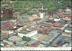 Aerial View of Downtown Postcard