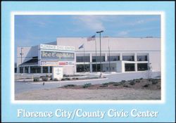 Florence City/County Civic Center Arena Exterior Postcard