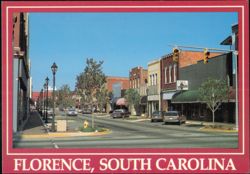 Downtown Florence, Heart of Pee Dee Country Postcard