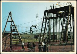 Fort Jackson's Victory Tower Physical Fitness Course Postcard