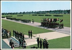 Hilton Field Graduation Review and 50 State Flags Postcard