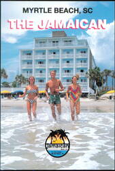 The Jamaican Motor Inn Ocean Front Postcard