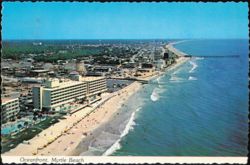 Oceanfront Aerial View along the Grand Strand Postcard