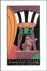 8th Albuquerque International Balloon Fiesta 1979 Poster Postcard