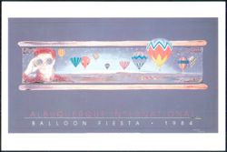 Albuquerque International Balloon Fiesta 1984 Poster Postcard