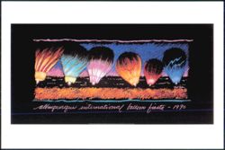 19th Albuquerque International Balloon Fiesta 1990 Poster Postcard