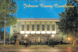 Johnson County Courthouse Classical Revival Architecture Postcard