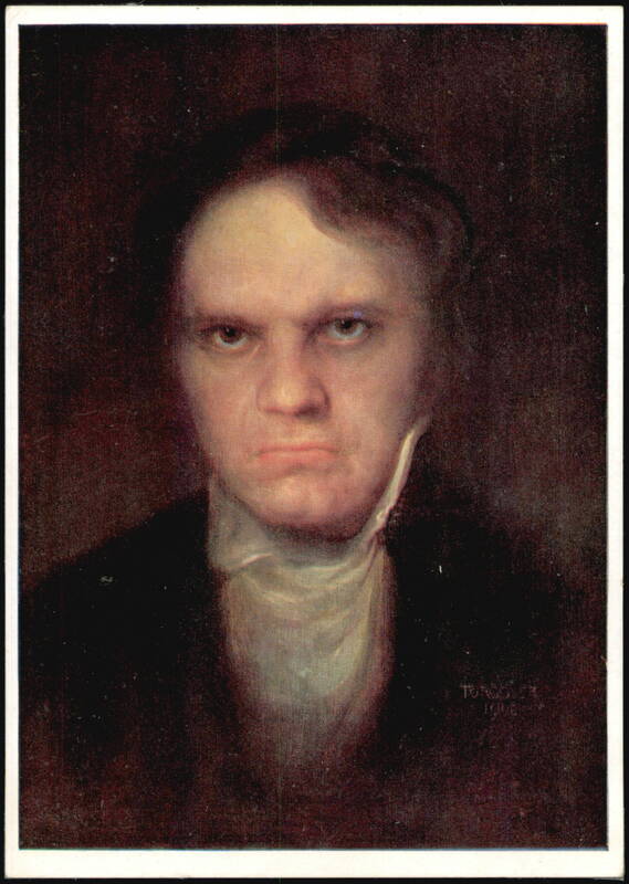 Ludwig van Beethoven Portrait by H. Torggler Composers
