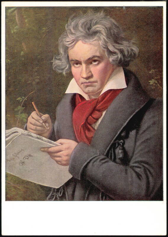 Ludwig van Beethoven Portrait by J. Stieler Composers