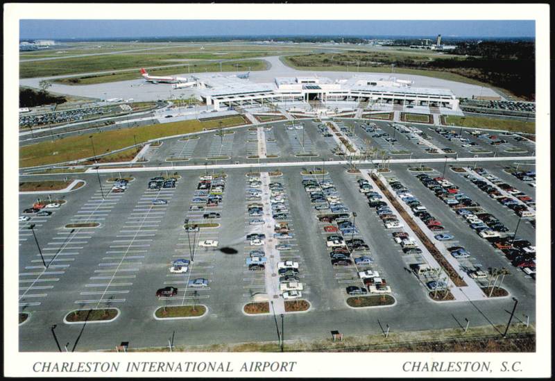 Aerial View of Charleston International Airport South Carolina