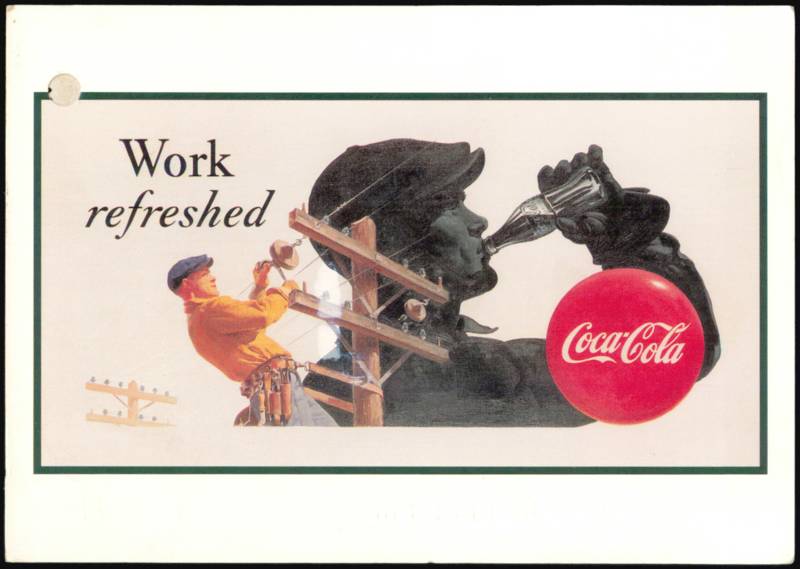 Work Refreshed Coca-Cola Advertising Lineman Bob Skemp