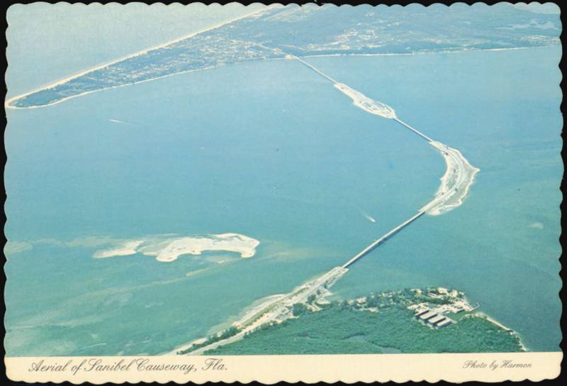 Aerial View of Sanibel Causeway Florida Harmon