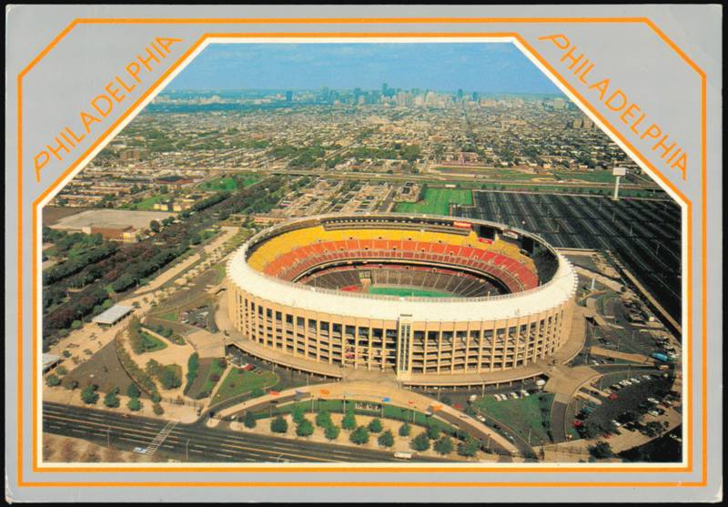 Veterans Stadium Aerial View Philadelphia Pennsylvania