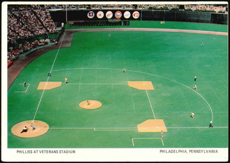 Phillies at Veterans Stadium Baseball Game Action Philadelphia Pennsylvania