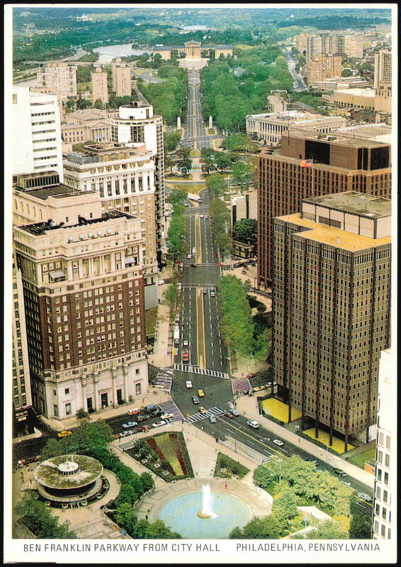 Benjamin Franklin Parkway View from City Hall Philadelphia Pennsylvania