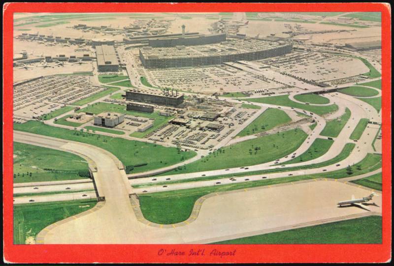 O'Hare International Airport Aerial View Chicago Illinois