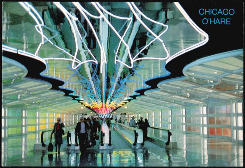O'Hare Airport United Walkway 'The Sky's The Limit' Chicago Illinois