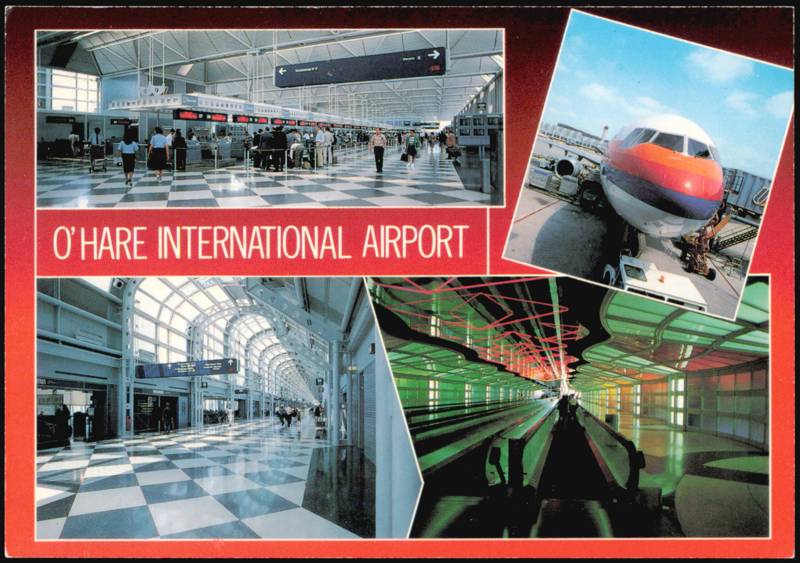 O'Hare International Airport Multi-View Chicago Illinois