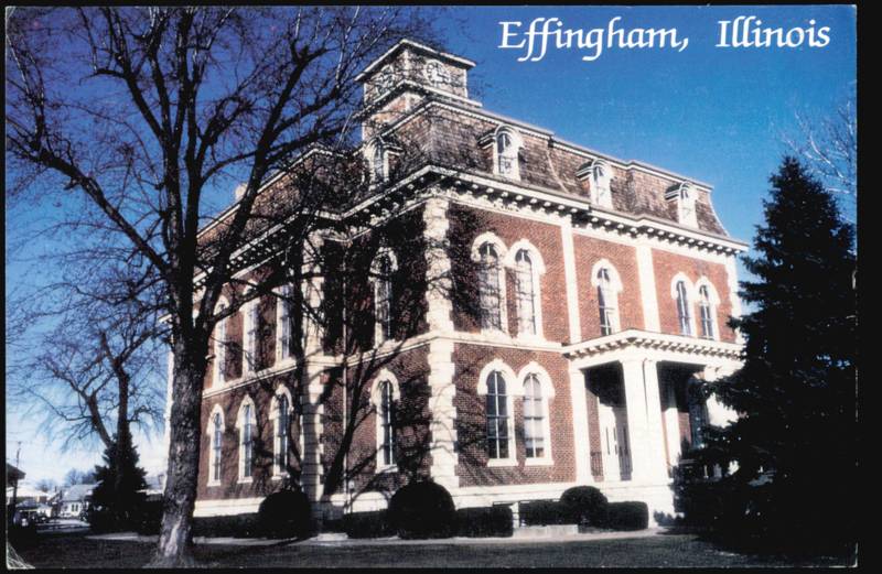 Effingham County Courthouse, 2nd Empire Style Illinois
