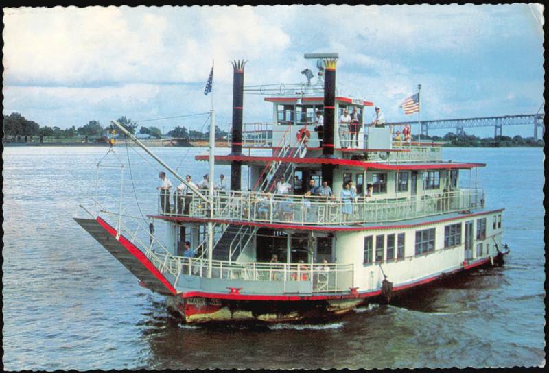 M. V. Mark Twain Stern-Wheel Sight-Seeing Vessel New Orleans Louisiana