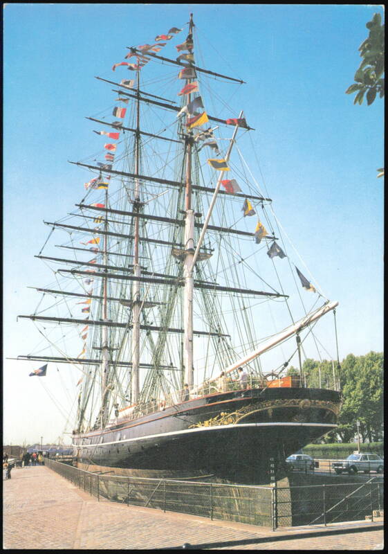 The Cutty Sark Dressed Overall in Dry Dock Greenwich United Kingdom