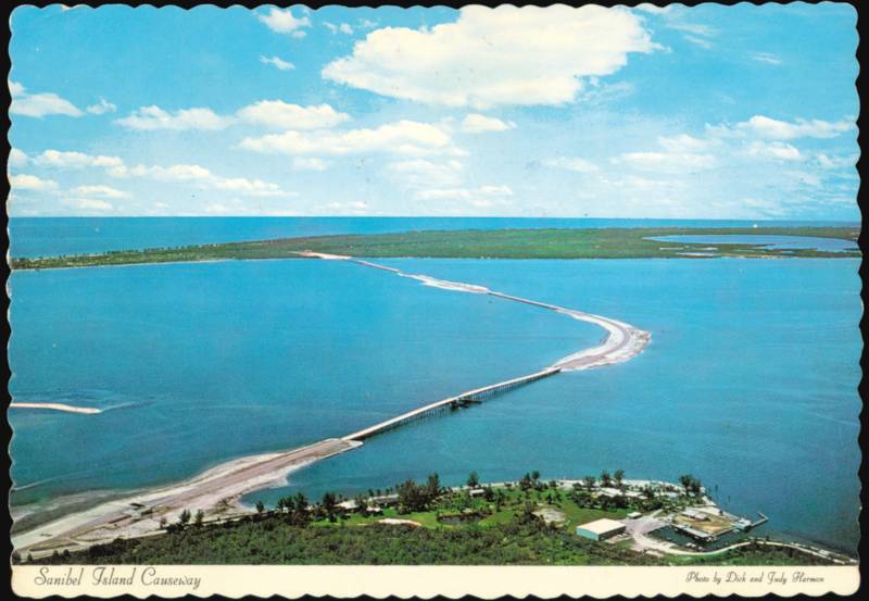 Sanibel Island Causeway Aerial View Florida Dick and Judy Harmon