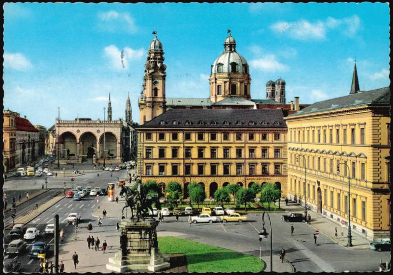 Odeonsplatz, Theatinerkirche & Feldherrnhalle Munich Germany