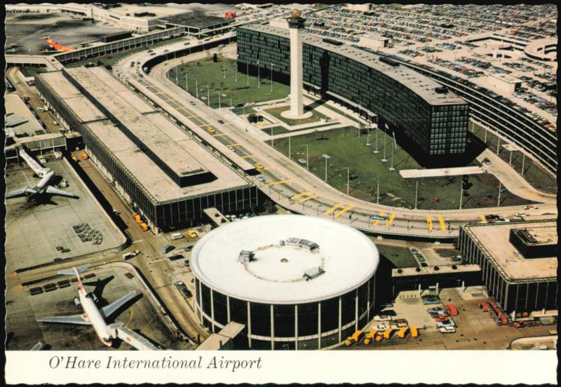Aerial View of O'Hare International Airport Illinois