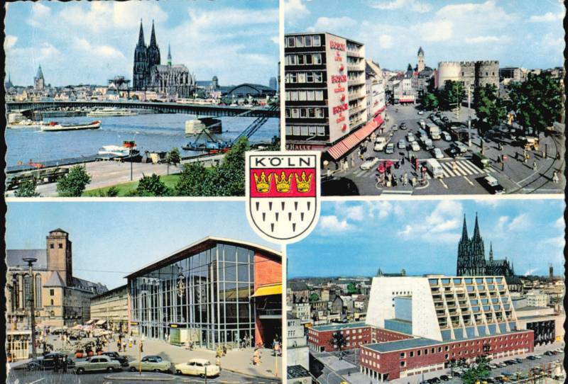 Multi-View with Cathedral, Opera, Station & Rudolfplatz Cologne Germany