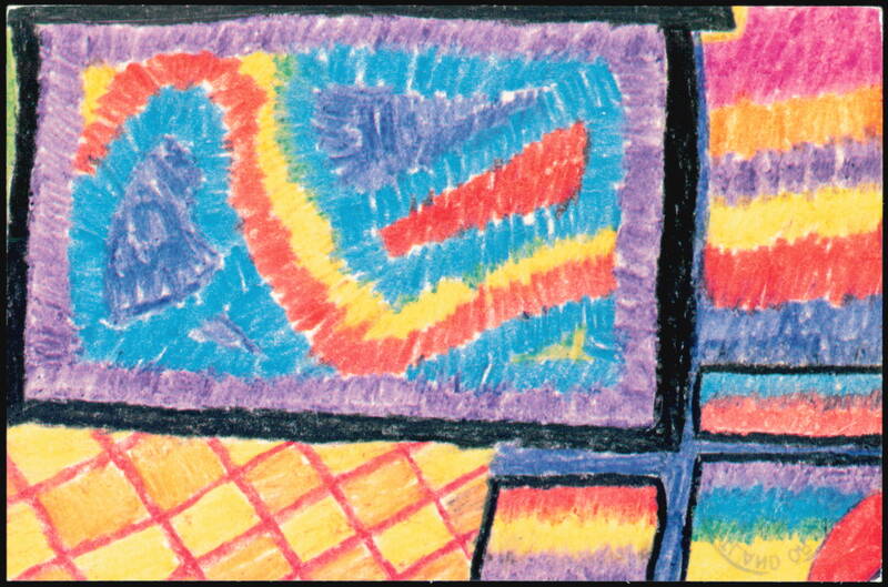 School Colors, Crayola Art by Cathedral School Student