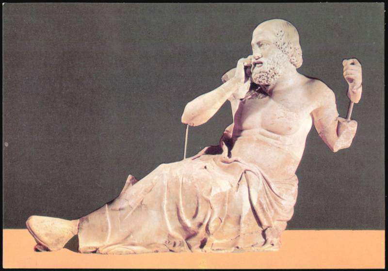 The Old Soothsayer Statue, Museum of Olympia Sculpture & Carving