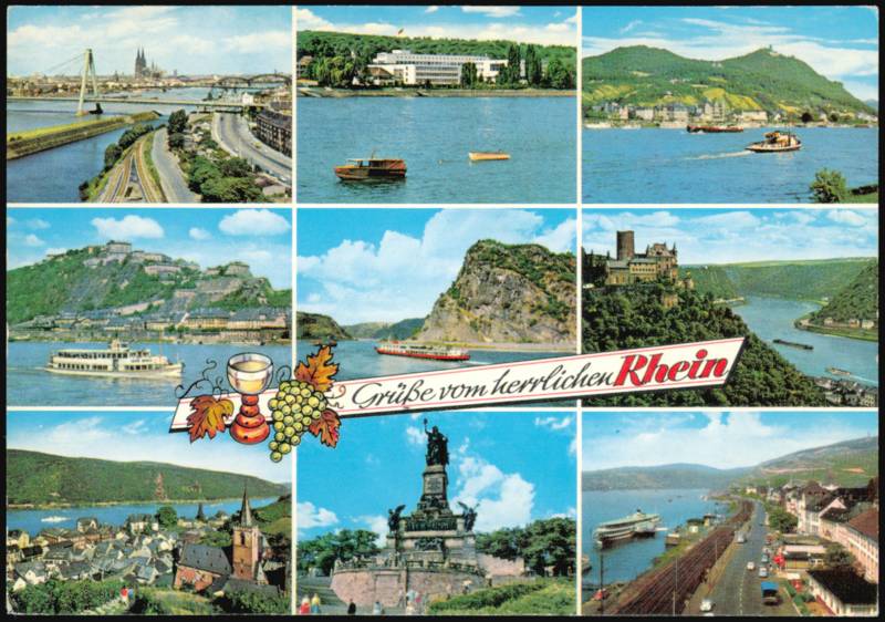 Grüße vom herrlichen Rhein Multi-View Germany