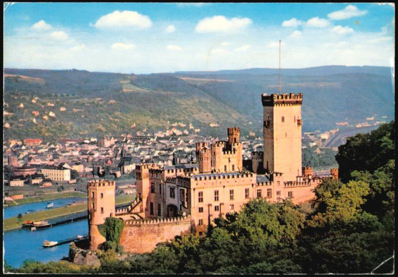 Burg Stolzenfels Castle on the Rhine River Germany