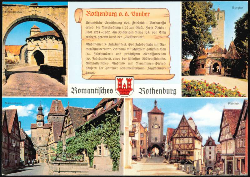Romantisches Rothenburg o. d. Tauber Multi-View Rothenburg ob der Tauber Germany