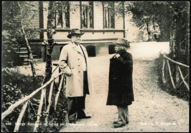 Bjørnstjerne Bjørnson and Edvard Grieg at Troldhaugen