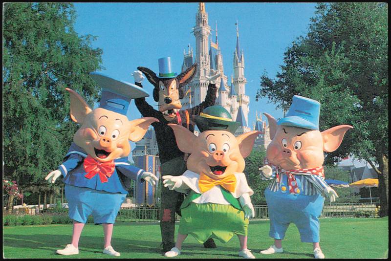 Three Little Pigs & Big Bad Wolf, Walt Disney World