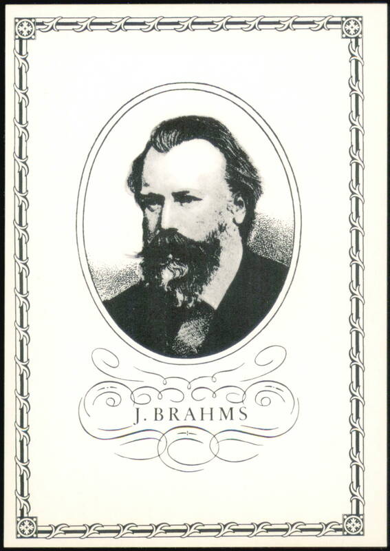 Johannes Brahms German Composer Portrait Michel & Co