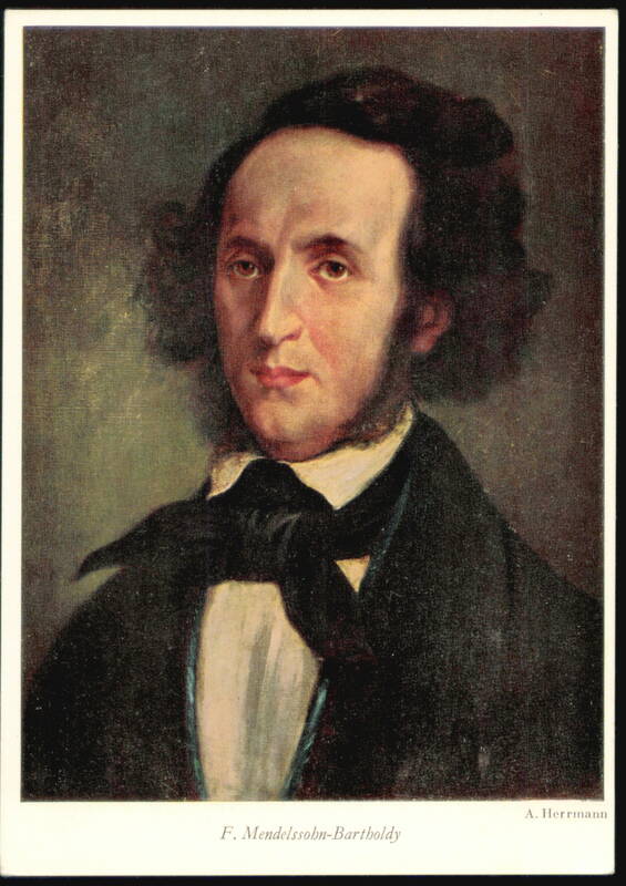 F. Mendelssohn-Bartholdy Portrait by A. Herrmann Composers