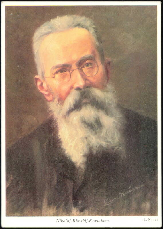 Nikolaj Rimskij-Korsakow Portrait by L. Nauer Composers