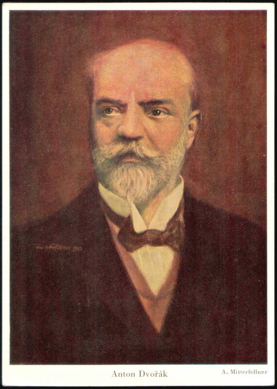 Composer Anton Dvořák Portrait by A. Mitterfellner